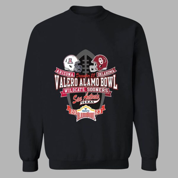 Arizona Wildcats vs Oklahoma Sooners 2023 Alamo Bowl Matchup Shirt