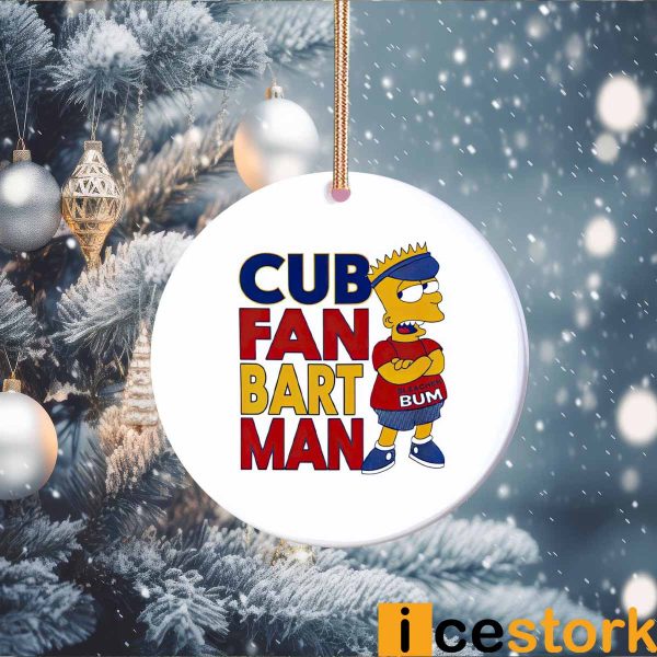 Bart Simpson Cub Fan Bart Man Ornament