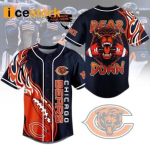 Bear Down Custom Name Baseball Jersey
