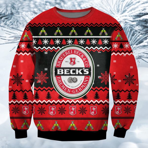 Beck’S Beer Ugly Christmas Sweater
