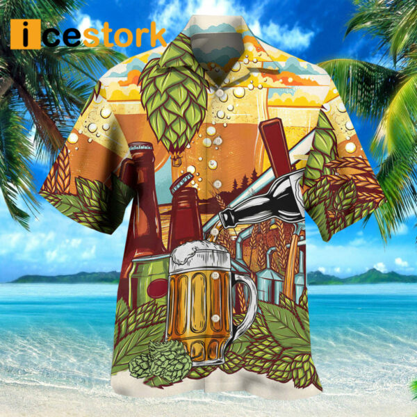 Beer Drinking It’s Beer Time Hawaiian Shirt