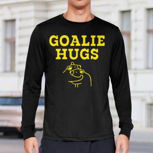 Boston Goalie Hugs Shirt