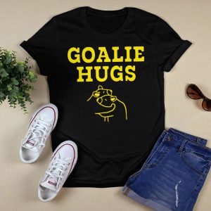 Boston Goalie Hugs Shirt