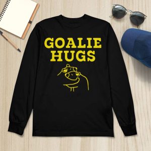 Boston Goalie Hugs Shirt