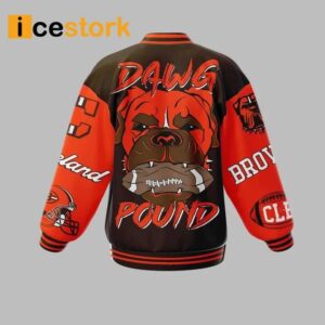 Browns Dawg Pound Baseball Jacket