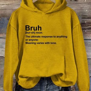 Bruh Definition Hoodie