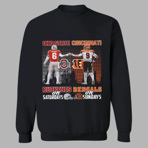 Buckeyes On Saturdays And Bengals On Sundays Shirt