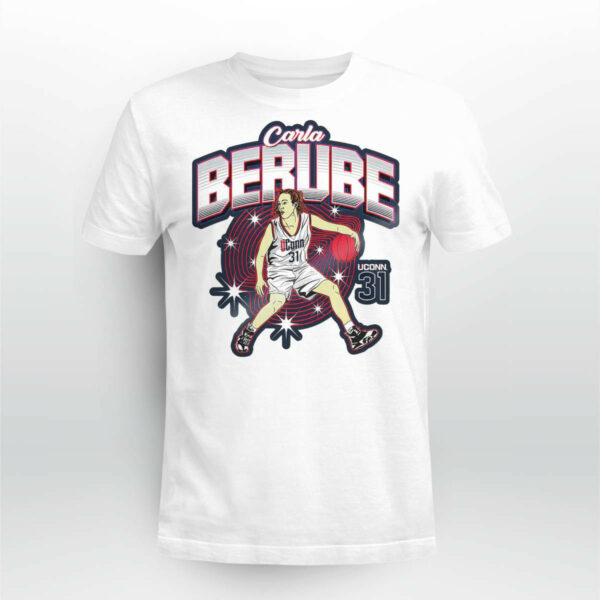Carla Berube 31 Huskies NCAA Women’s Basketball T-Shirt