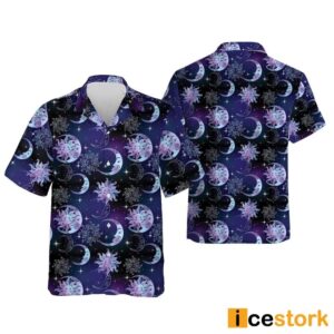 Celestial Sun and Moon Hawaiian Shirt