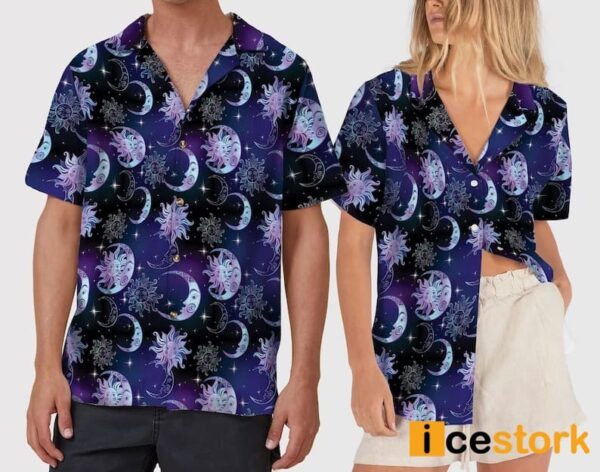Celestial Sun and Moon Hawaiian Shirt