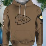 Chiefs Salute To Service Veterans Day Brown Hoodie