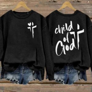 Child Of God Print CrewNeck Sweatshirt