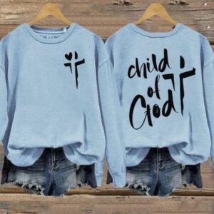 Child Of God Print CrewNeck Sweatshirt