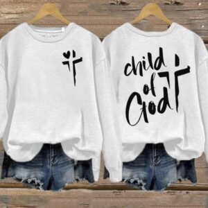 Child Of God Print CrewNeck Sweatshirt