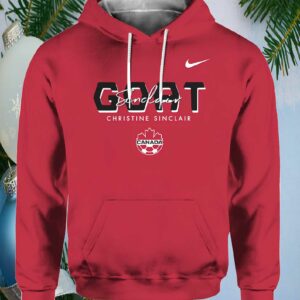 Christine Sinclair Red Canada Soccer GOAT Hoodie