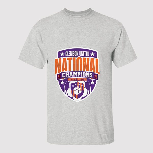 Clemson Tigers Unisex 2023 Ncaa Mens Soccer National Champions Logo Shirt