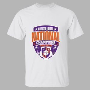 Clemson Tigers Unisex 2023 Ncaa Mens Soccer National Champions Logo Shirt