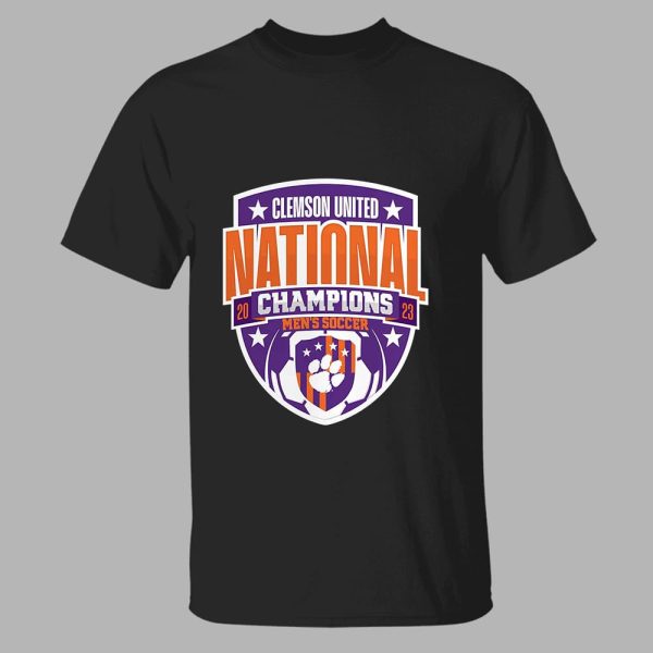 Clemson Tigers Unisex 2023 Ncaa Mens Soccer National Champions Logo Shirt