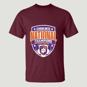 Clemson Tigers Unisex 2023 Ncaa Mens Soccer National Champions Logo Shirt