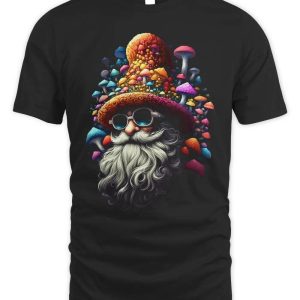 Colorful Mushroom Santa Claus Christmas Hoodie