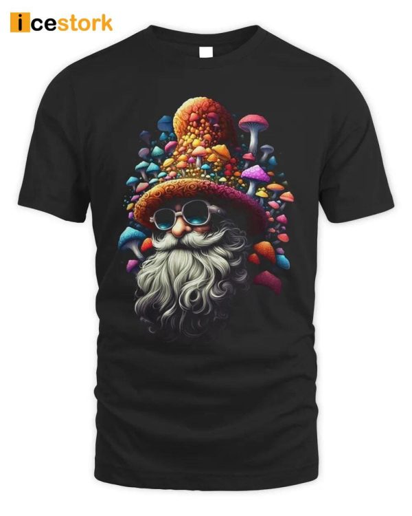 Colorful Mushroom Santa Claus Christmas Hoodie