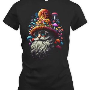 Colorful Mushroom Santa Claus Christmas Hoodie