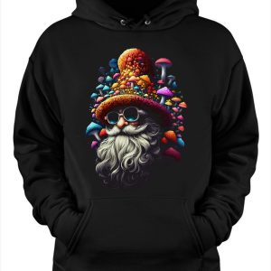 Colorful Mushroom Santa Claus Christmas Hoodie