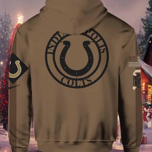 Colts Salute To Service Veterans Day Brown Hoodie