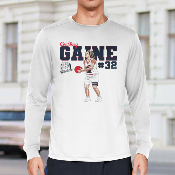 Courtney Gaine 32 Huskies NCAA Women’s Basketball Shirt