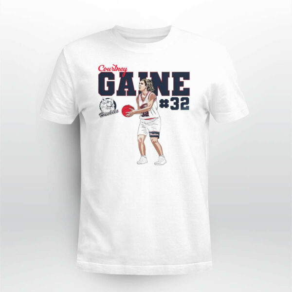 Courtney Gaine 32 Huskies NCAA Women’s Basketball Shirt