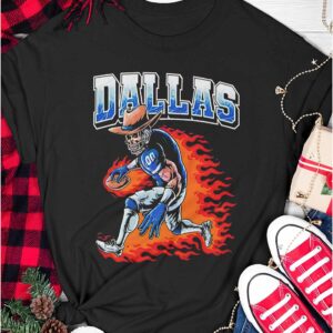 Cowboys Flaming Skeleton Player Shirt