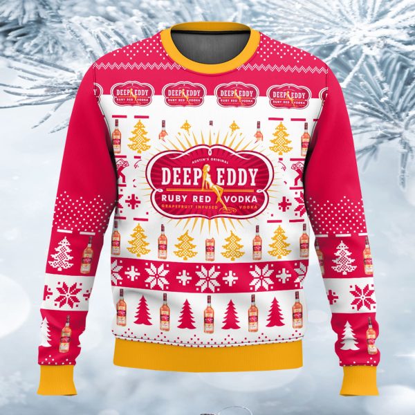 Deep Eddy Ruby Red Vodka Ugly Sweater