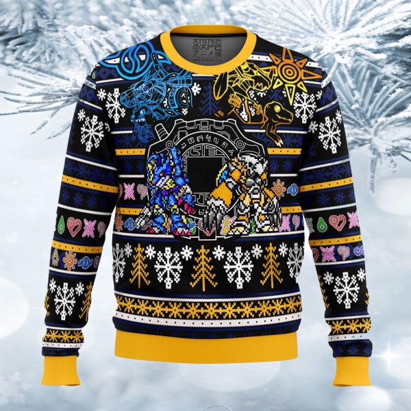 Digimon Ugly Christmas Sweater