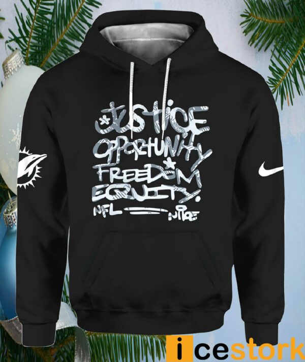 Dolphin Justice Opportunity Equity Freedom Hoodie