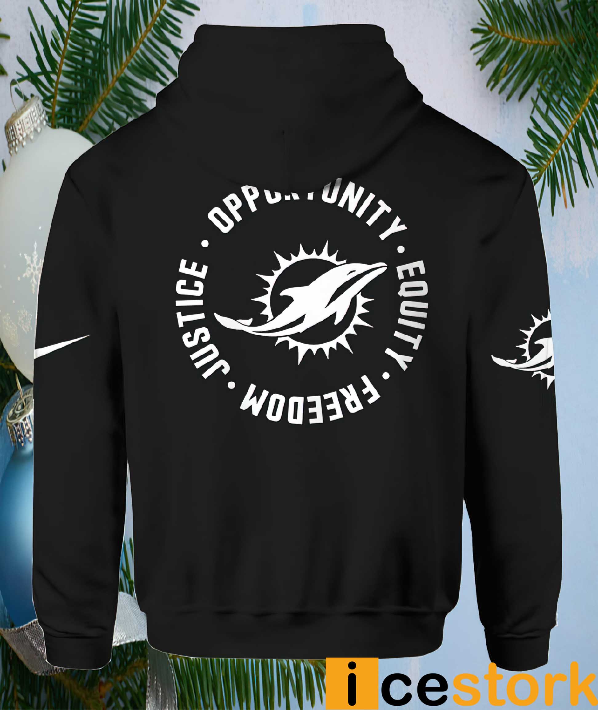 Dolphin Justice Opportunity Equity Freedom Hoodie