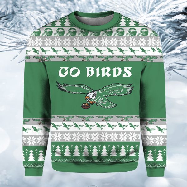 Eagles Go Birds Christmas Ugly Sweater