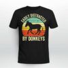 Easily Distracted By Donkeys Retro Classic Shirt