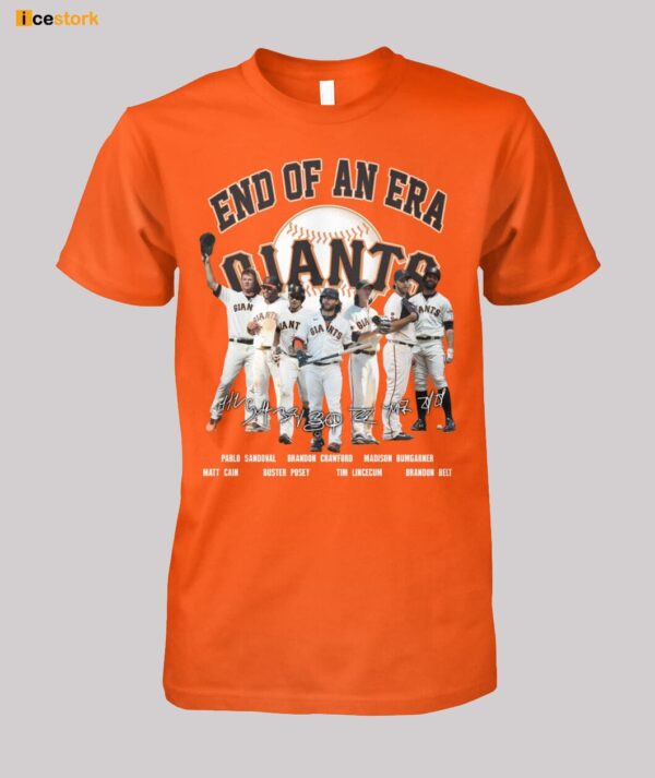 End Of An Era Giants Signature Shirt