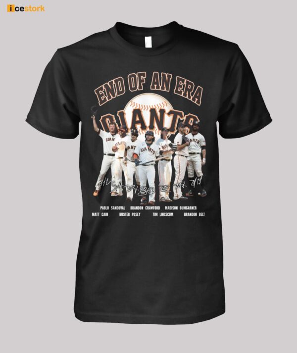 End Of An Era Giants Signature Shirt