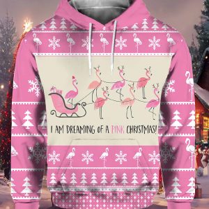 Flamingo I'm Dreaming Of A Pink Christmas Sweater
