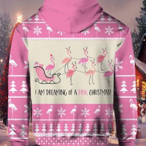 Flamingo I'm Dreaming Of A Pink Christmas Sweater