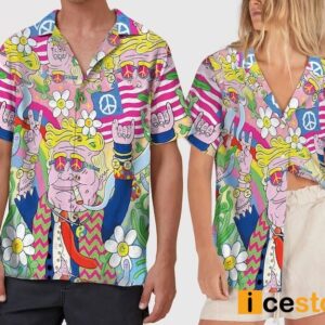 Funny Hippie Trump Meme Hawaiian Shirt