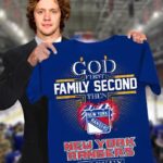 God First Family Second Then NY Rangers Hockey Shirt