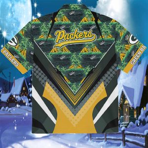 Green Bay Packers Tropical Flower Hawaiian Shirt