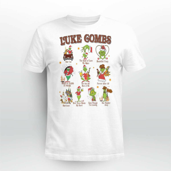 Grinch Luke Combs Christmas 2023 Shirt