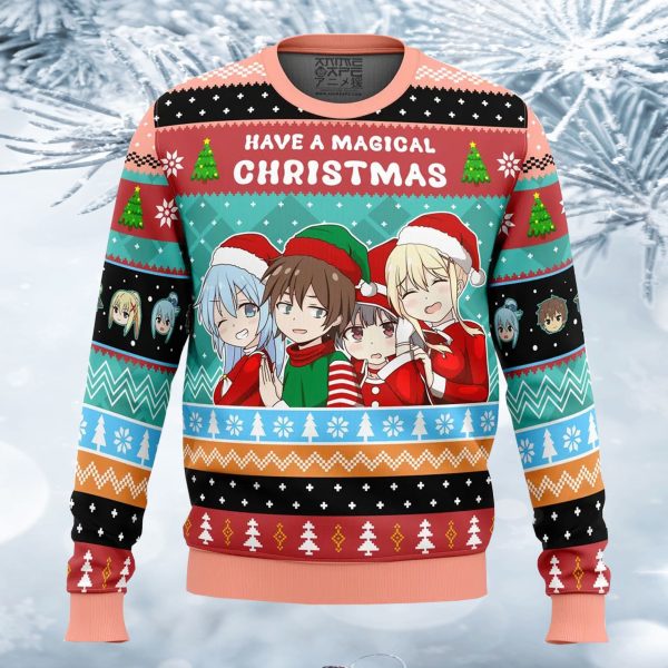 Have A Magical Christmas Konosuba Ugly Christmas Sweater