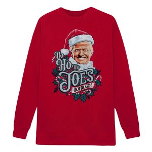 Ho Ho Ho Joes Gotta Go Trump Christmas Sweater12