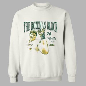 Hunter Poncius The Bozeman Block North Dakota State Bison Football Shirt