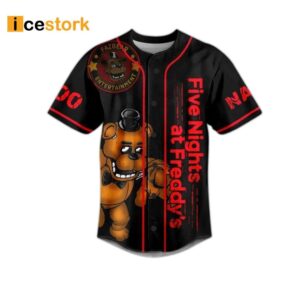 I Survived Five Nights At Freddy's Custom Name Baseball Jersey