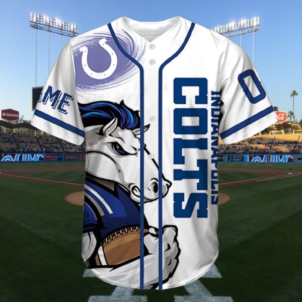Colts Go Colts Custom Name Baseball Jersey